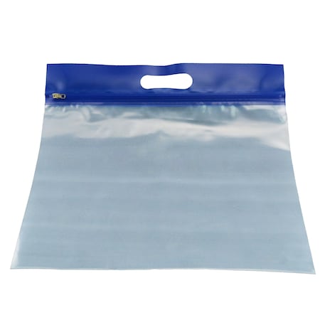 Bags Of Bags ZIPAFILE Storage Bag, Blue, PK25 ZFH1413BU